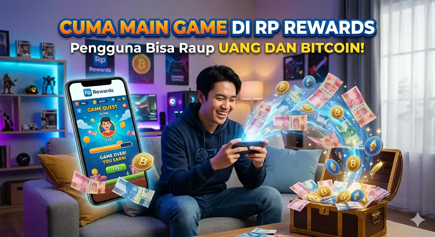 Cuma Main Game di Rp Rewards, Pengguna Bisa Raup Uang dan Bitcoin